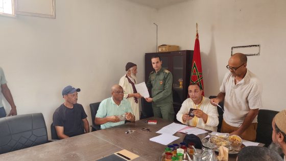 اقليم تارودانت…توزيع رخص السكن للمستفيدين من منازل إعادة الإعمار بعد زلزال الحوز بجماعة اكودار امنابهة… صور من الحدث