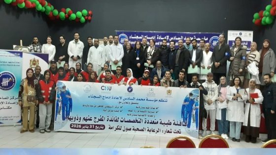 قافلة طبية متعددة التخصصات بسيدي قاسم لفائدة السجناء وذويهم. 