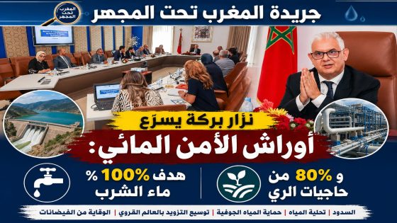نزار بركة يسرّع أوراش الأمن المائي: هدف 100% ماء الشرب و80% من حاجيات الري