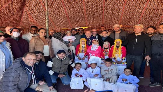 جمعية قلوب الخير تدخل الفرحة و البهجة في قلوب ساكنة دوار أبرخاش بعمالة تحناوت إقليم الحوز.