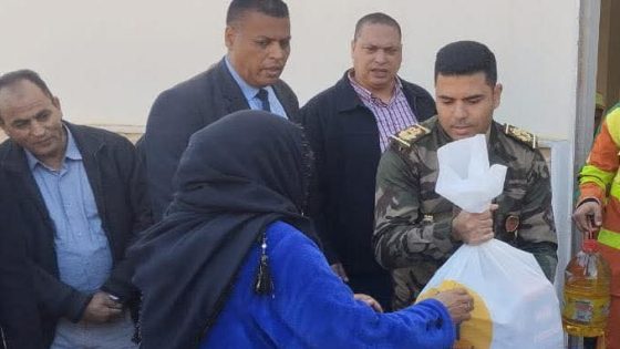 توزيع قفة رمضان 1446 في سيدي بنور بدعم من مؤسسة محمد الخامس للتضامن