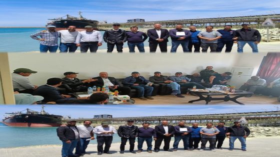 تجديد الثقة في الصويت خليل كاتبا لنقابة ضباط لشركة JL.TUG بالجرف الأصفر 