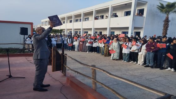 ثانوية محمد الخامس التأهيلية بالوليدية تحتفي بالاعتراف الأممي بمغربية الصحراء