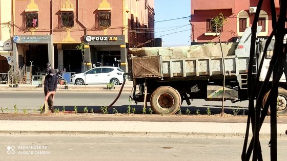 اقليم تارودانت: مدينة اولاد برحيل تشهد أكبر عملية تشجير وسط المدينة: غرس 240شجرة و 6000 شجيرة ورود على طول المحور الرئيسي.